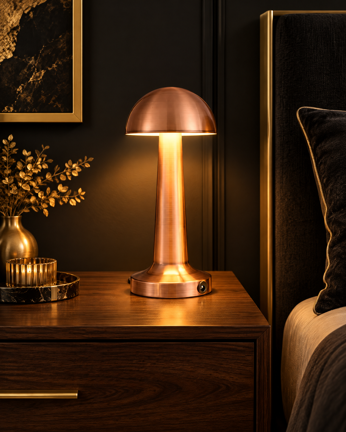 Mantar Dokunmatik LED Masa Lambası - led lamba premium