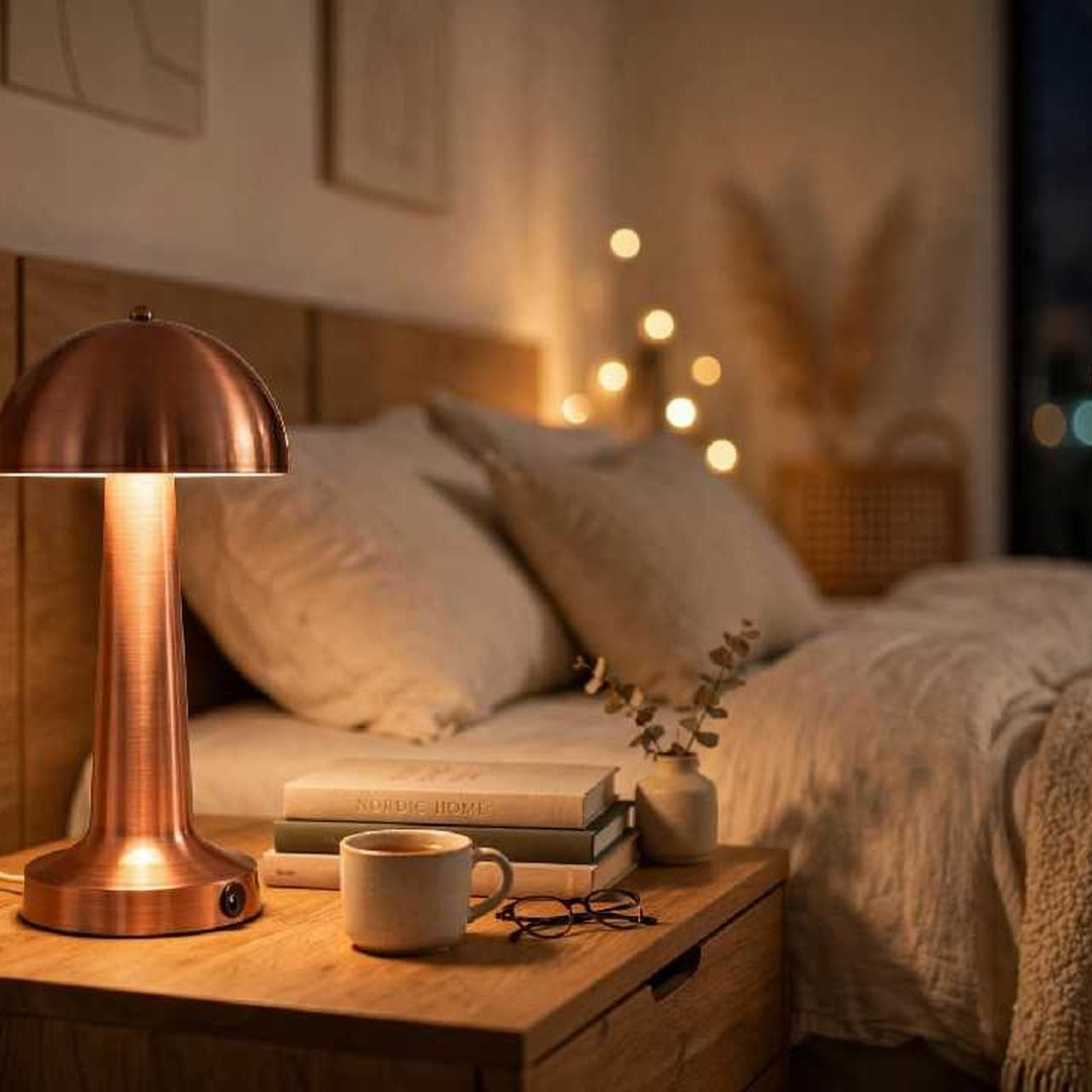 Mantar Dokunmatik LED Masa Lambası - bedroom square