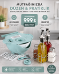 Çok Fonksiyonlu Salata Doğrayıcı Kase & Cam Yağlık Sirkelik Seti – Mutfak Hazırlık ve Düzen Seti