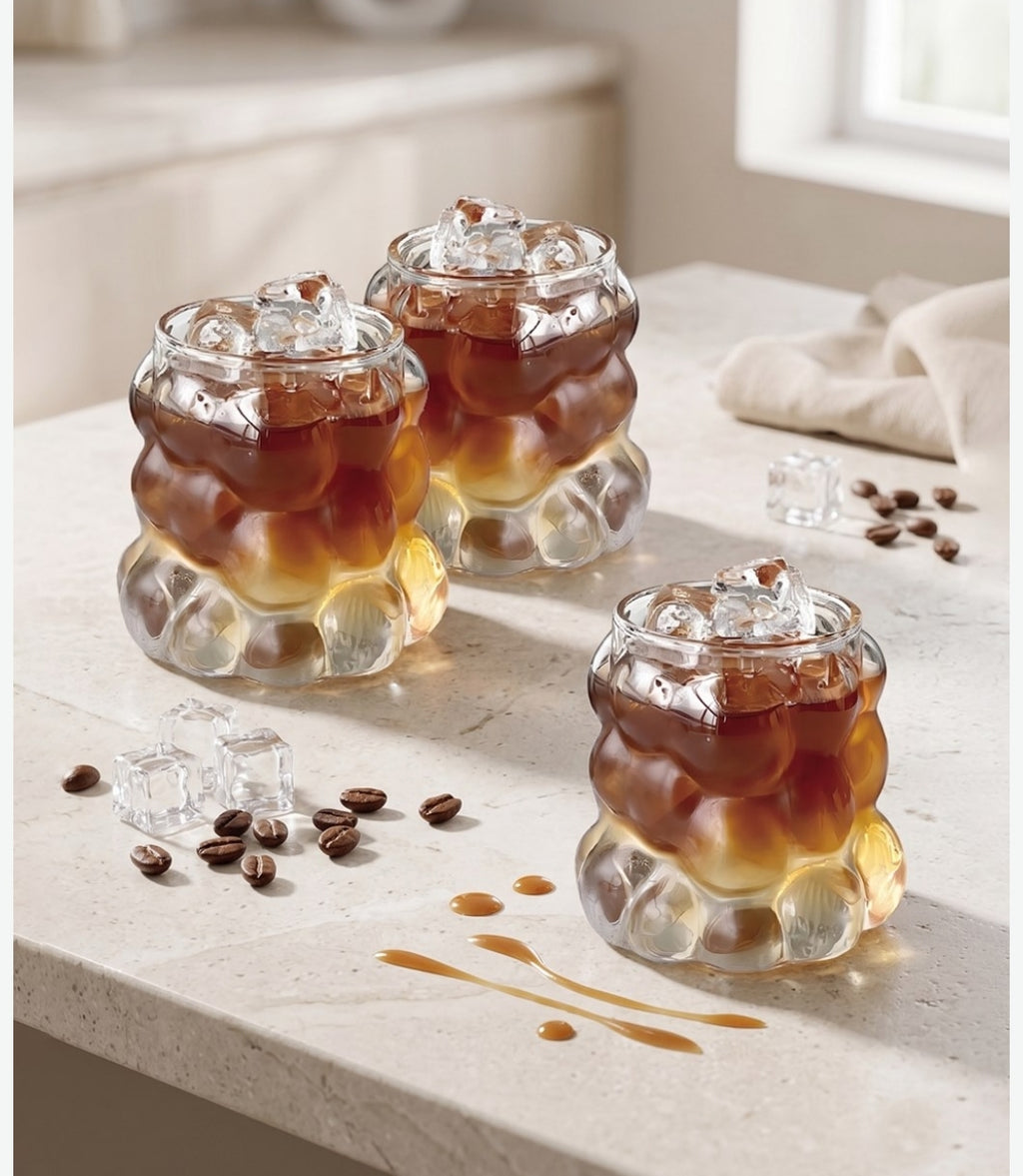 Paçi Bubble 350 ml 3'lü Yeni Nesil Latte ve Meşrubat Bardağı